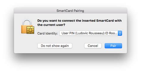 macos sierra smart card pairing|Use a smart card with Mac .